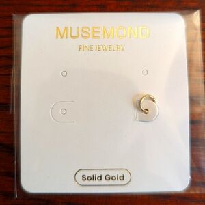 Musemond plain clicker ring (4 mm/ultra tiny) in 14k yellow gold